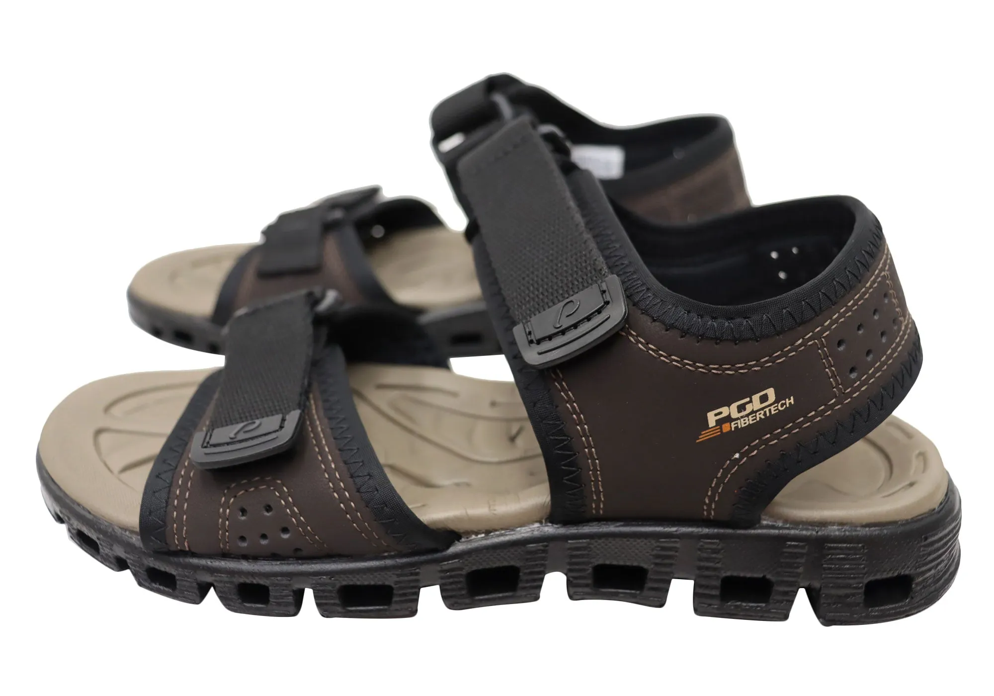 Pegada Saul Mens Comfortable Adjustable Sandals Made In Brazil