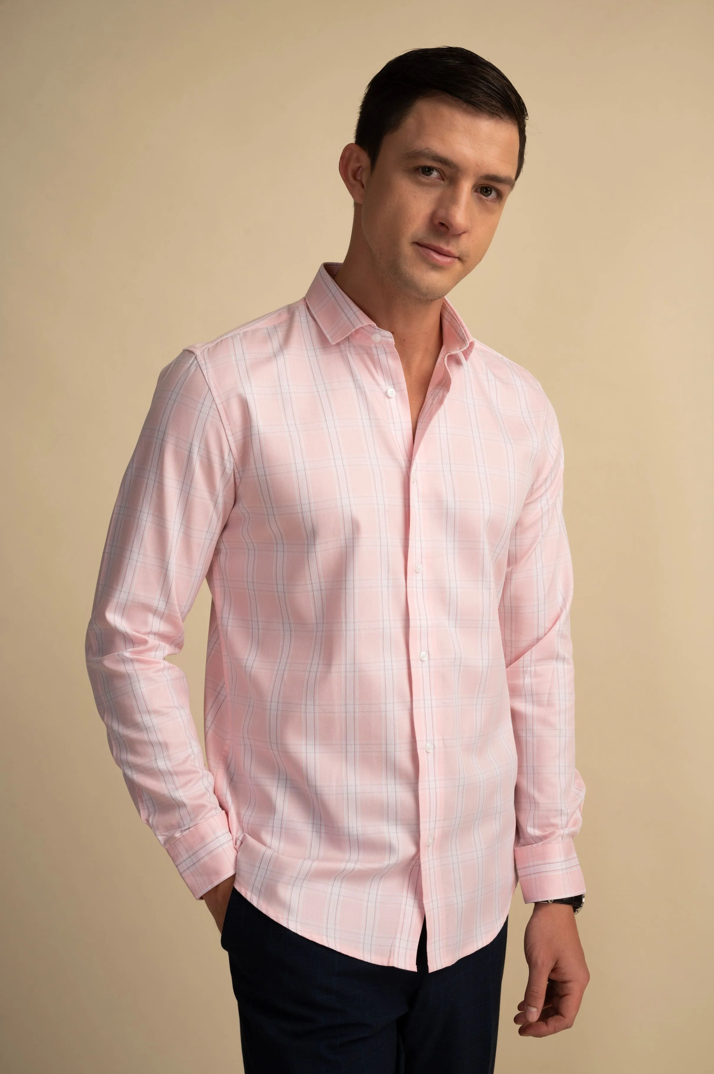 Quartz Pink Check Shirt EOSS