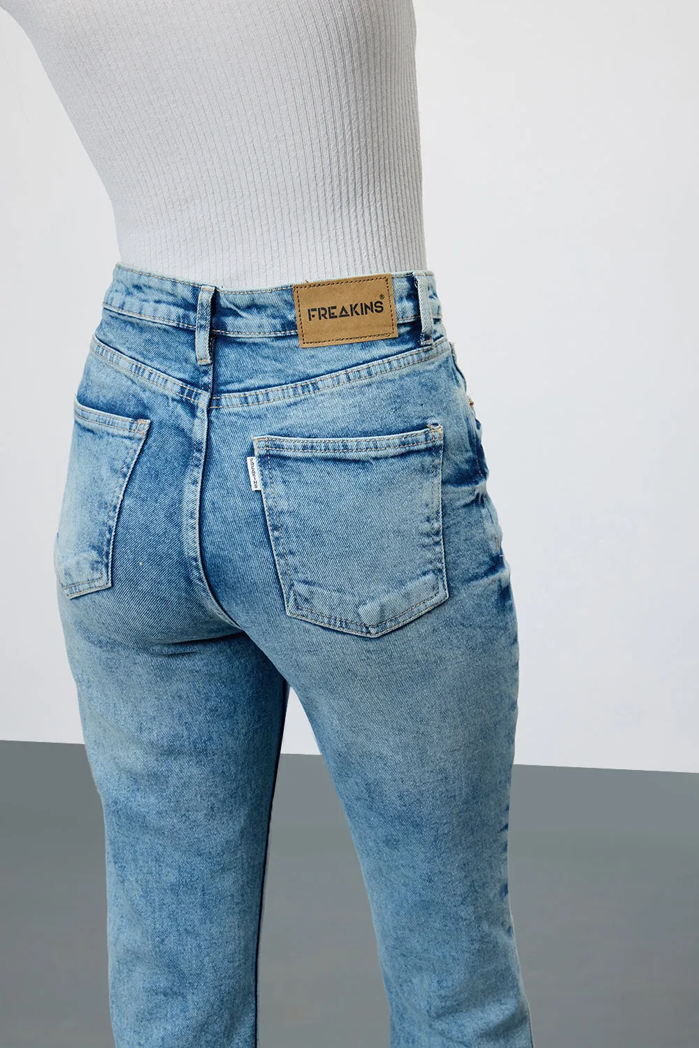 Retro Cropped Bootcut Jeans