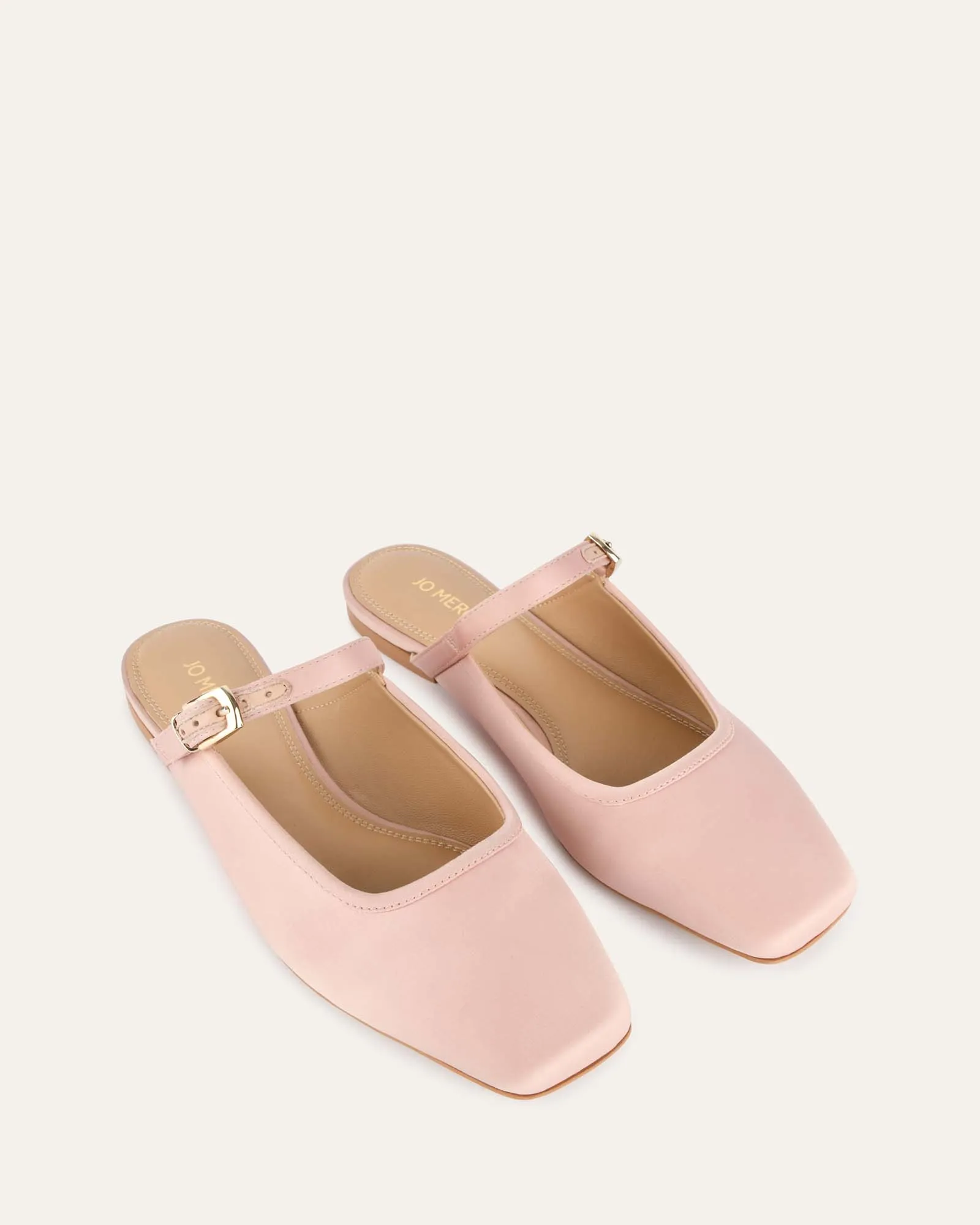 SAMMY DRESS FLATS BLUSH SATIN