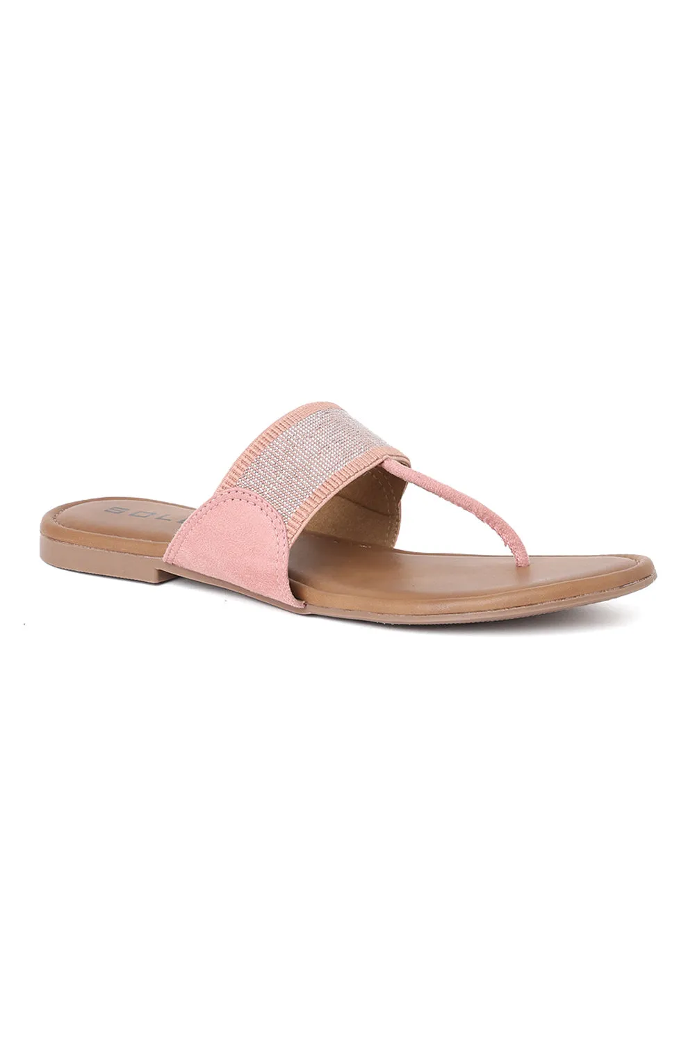 SOLES Shimmer Toe Hold Flats