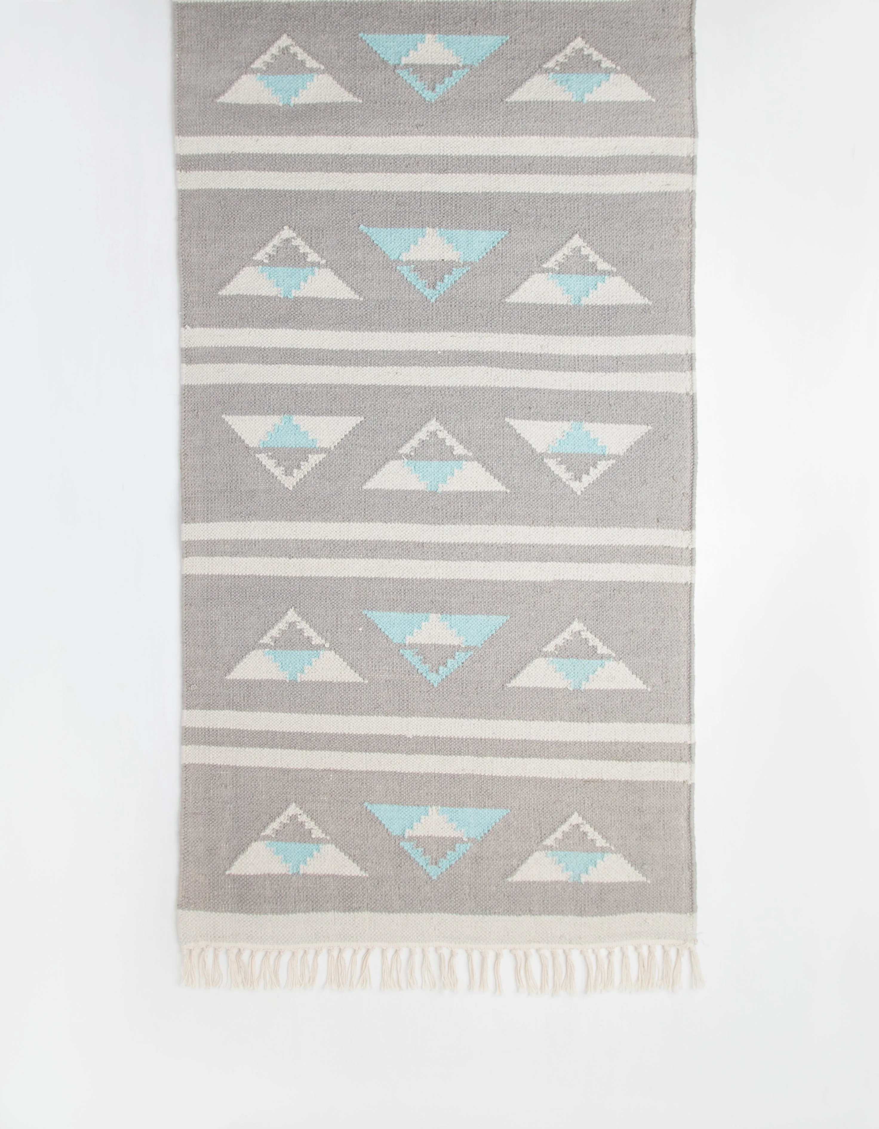 Triangle Flat Weave Cotton Rug