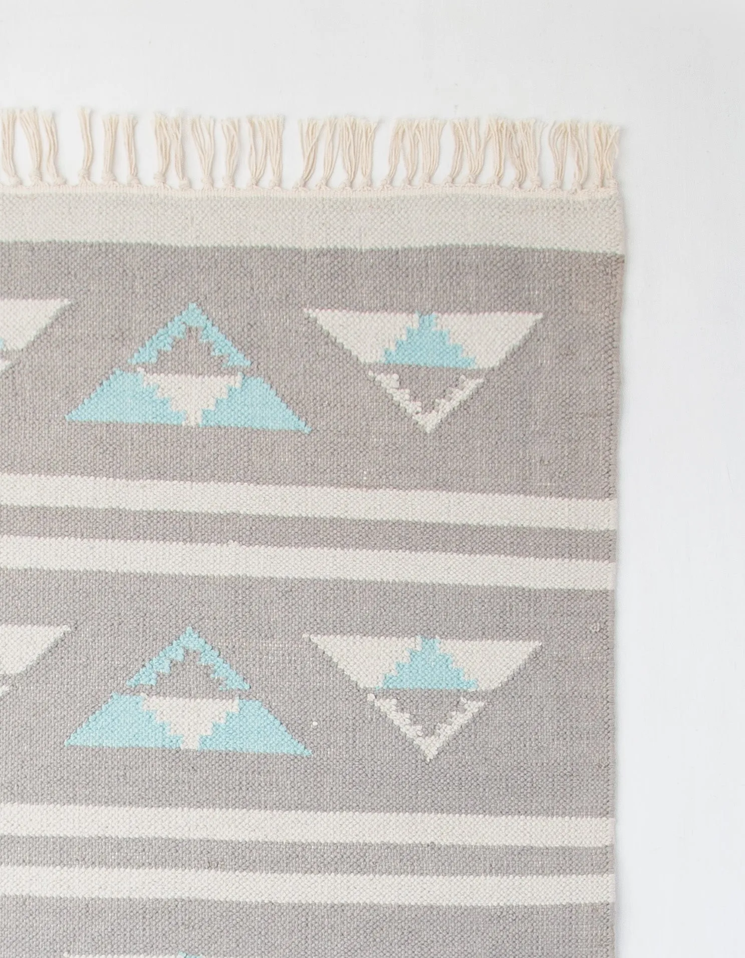 Triangle Flat Weave Cotton Rug