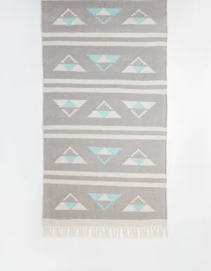 Triangle Flat Weave Cotton Rug