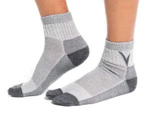 V-Toe Socks, Inc Unisex Light Grey Wool Socks