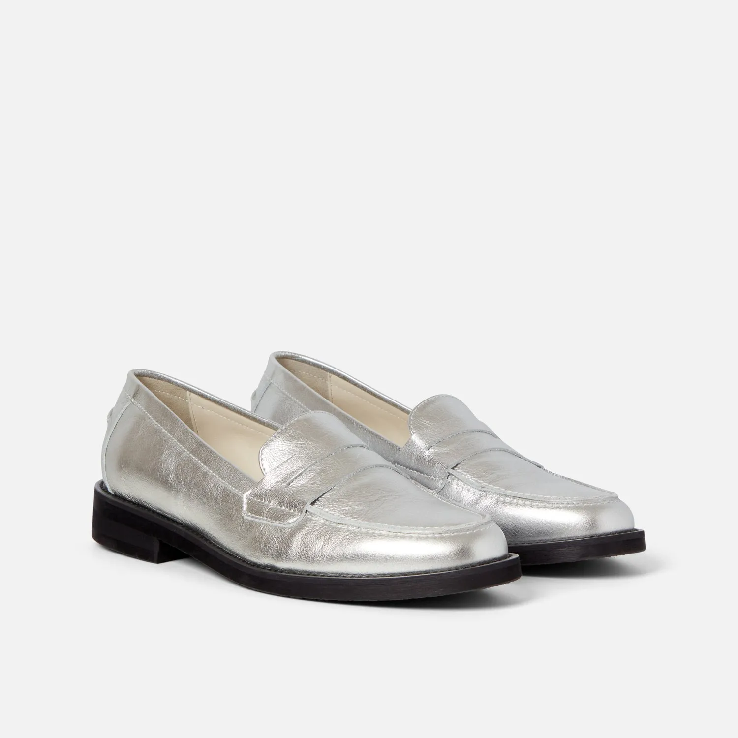 Wilde Silver Penny Loafer - Women's