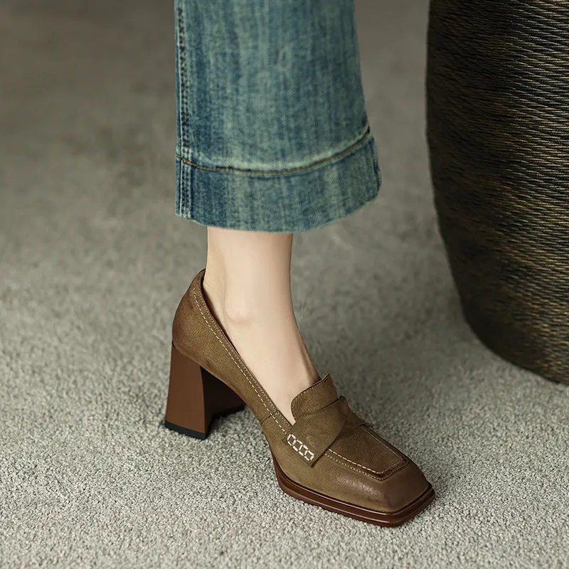 Women's Loafers with Heel